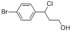 3-(4-BROMOPHENYL)-3-CHLOROPROPAN-1-OL 结构式