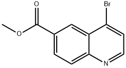 4-溴喹啉-6-羧酸甲酯 结构式