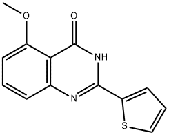 5-甲氧基-2-(2-噻吩基)-4(1H)-喹唑啉酮 结构式
