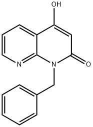 1-苄基-4-羟基-1,8-萘啶-2(1H)-酮 结构式