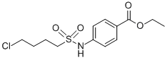 ETHYL 4-([(4-CHLOROBUTYL)SULFONYL]AMINO)BENZOATE 结构式