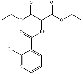 二乙基 2-([(2-氯-3-吡啶)羰基]氨基)丙二酸 结构式