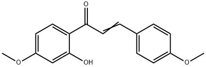 2'-羟基-4,4'-二甲氧基查耳酮 结构式