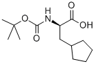 N-叔丁氧羰基-D-环戊基丙氨酸 结构式