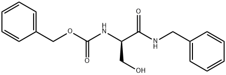 (R)-N-苄基-2-(苄氧羰基氨基)-3-羟基丙酰胺 结构式