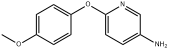 6-(4-甲氧基苯氧基)吡啶-3-胺 结构式