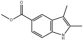2,3-二甲基-1H-吲哚-5-甲酸甲酯 结构式