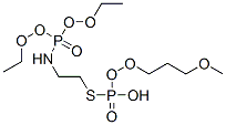 N-diethoxyphosphoryl-2-(methoxy-propoxy-phosphoryl)sulfanyl-ethanamine 结构式
