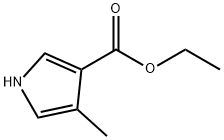 4-甲基吡咯-3-甲酸乙酯 结构式