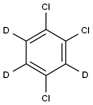1,2,4-三氯苯-d3 结构式
