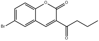6-溴-3-丁酰-2H-苯并吡喃-2-酮 结构式