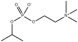 Ethanaminium, 2-hydroxy(1-methylethoxy)phosphinyloxy-N,N,N-trimethyl-, inner salt 结构式