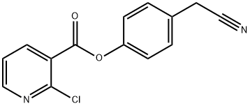 4-(CYANOMETHYL)PHENYL 2-CHLORONICOTINATE 结构式