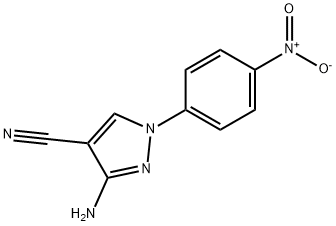 3-氨基-1-(4-硝基苯基)-4-吡唑甲腈 结构式