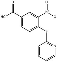 3-硝基-4-(吡啶-2-基硫)苯甲酸 结构式