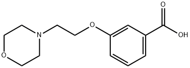3-(2-吗啉乙氧基)苯甲酸 结构式