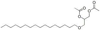 1,2-Propanediol, 3-(hexadecyloxy)-, diacetate 结构式