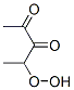 2,3-Pentanedione, 4-hydroperoxy- (9CI) 结构式