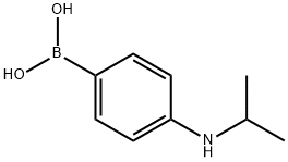 4-(异丙氨基)苯硼酸 结构式