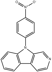 9-(4Nitrophenyl)-9H-pyrido[3,4-b]indole 结构式