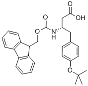 O-叔丁基-N-FMOC-L-Β-高酪氨酸 结构式