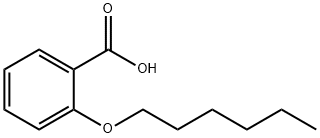 2-己氧基苯甲酸 结构式