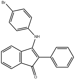 3-(4-bromoanilino)-2-phenyl-1H-inden-1-one 结构式