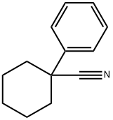 1-苯基-1-环己基甲腈 结构式