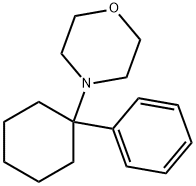 1-(1-phenylcyclohexyl)morpholine 结构式
