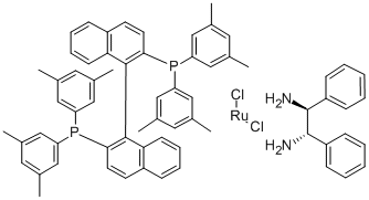 RUCL2[(S)-(DM-BINAP)][(S,S)-DPEN] 结构式