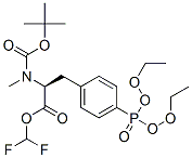 METHYL-N-BOC-4[(DIETHOXY-PHOSPHORYL)-DIFLUORO]METHYL PHENYLALANINE 结构式