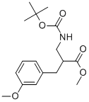 METHYL 2-N-BOC-2-AMINOMETHYL-3-(3-METHOXY-PHENYL)-PROPIONATE
 结构式