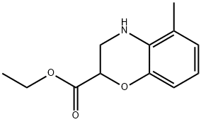 ETHYL 5-METHYL-3,4-DIHYDRO-2H-1,4-BENZOXAZINE-2-CARBOXYLATE 结构式