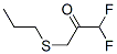 2-Propanone,  1,1-difluoro-3-(propylthio)- 结构式