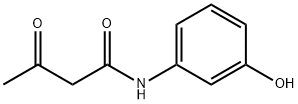 N-(苯酚-3-基)-3-氧代丁酰胺 结构式