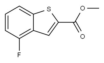 4-氟苯并[B]噻吩-2-羧酸甲酯 结构式