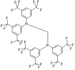 BIS[BIS(3,5-DITRIFLUOROMETHYLPHENYL)PHOSPHINO]METHANE 结构式