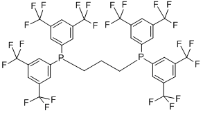 1,3-BIS[BIS(3,5-DITRIFLUOROMETHYLPHENYL)PHOSPHINO]PROPANE 结构式