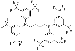 1,4-BIS[BIS(3,5-DITRIFLUOROMETHYLPHENYL)PHOSPHINO]BUTANE 结构式