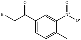 3-硝基-4-甲基溴苯乙酮 结构式