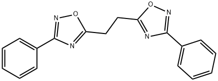 3-Phenyl-5-[2-(3-phenyl-1,2,4-oxadiazol-5-yl)ethyl]-1,2,4-oxadiazole 结构式