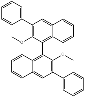 1,1'-Binaphthalene, 2,2'-dimethoxy-3,3'-diphenyl- 结构式