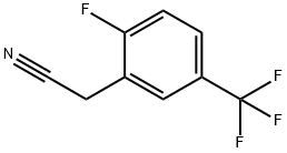2-氟-5-(三氟甲基)苯乙腈 结构式
