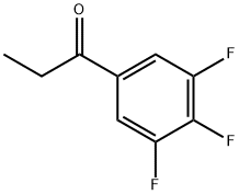 3′,4′,5′-三氟苯丙酮 结构式