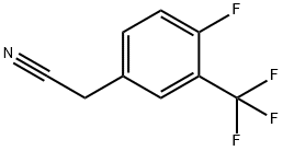 4-氟-3-(三氟甲基)苯乙腈 结构式