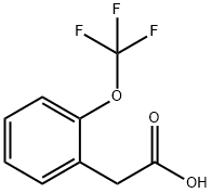 2-(三氟甲氧基)苯乙酸 结构式