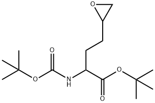 2-(叔丁氧羰基氨基)-4-(环氧乙基)丁酸叔丁酯 结构式