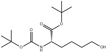 2-(叔丁氧羰基氨基)-6-羟基己酸叔丁酯 结构式