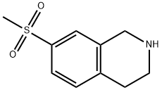 1,2,3,4-四氢-7-(甲磺酰基)异喹啉 结构式