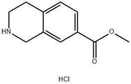 1,2,3,4-四氢异喹啉-7-甲酸甲酯盐酸盐 结构式